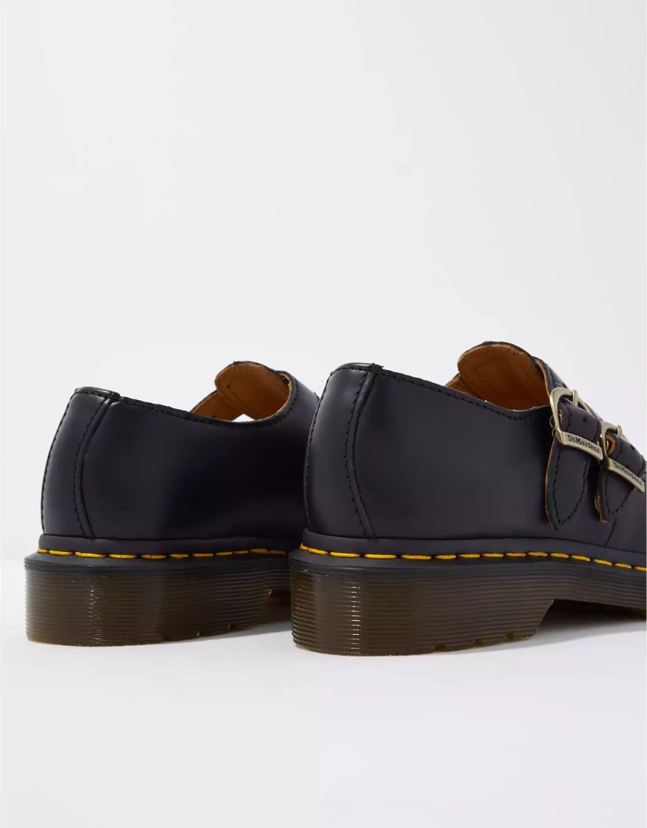 Loafers American Eagle 8065 Smooth Cuir Mary Janes Noir Femme | VQA-48994031